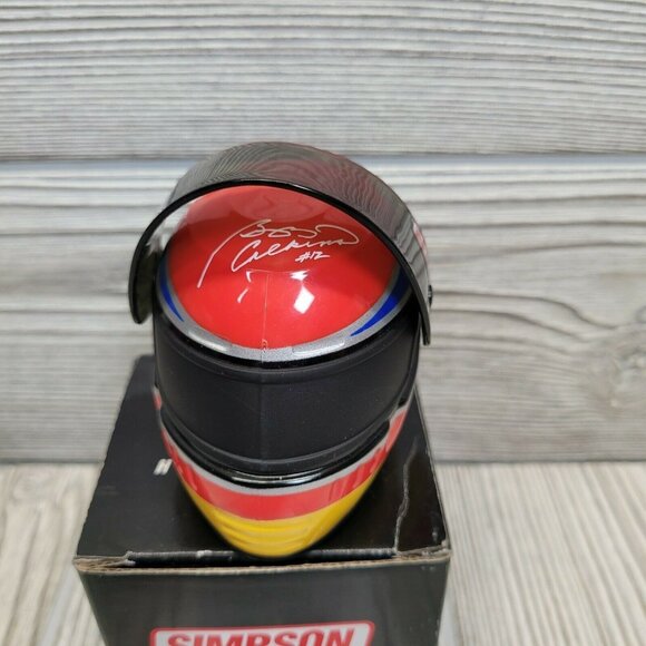 Buzz Calkins 412 Simpson Helmets Indy Racing League Collectible Mini Helmet - Picture 3 of 9